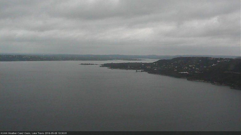 Lake Travis webcam, May 8, 2016 9:45 AM CT