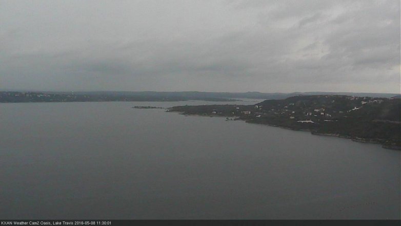 Lake Travis webcam, May 8, 2016 11:00 AM CT