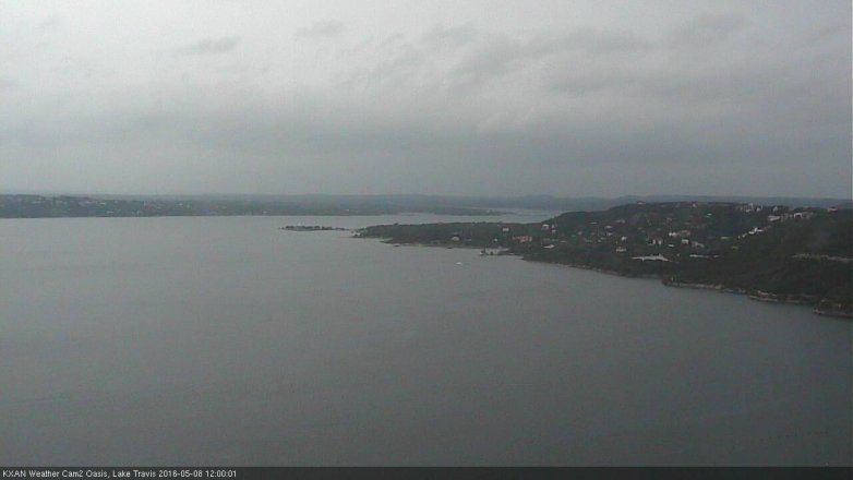 Lake Travis webcam, May 8, 2016 11:20 AM CT