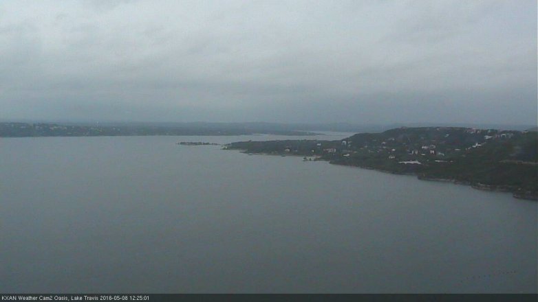 Lake Travis webcam, May 8, 2016 11:55 AM CT