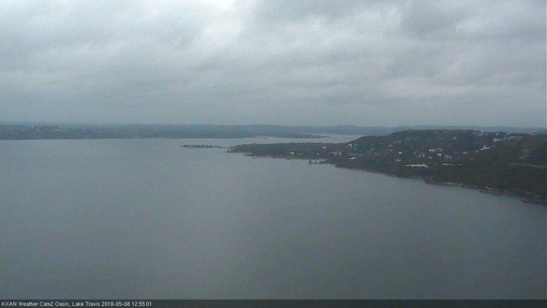 Lake Travis webcam, May 8, 2016 12:15 PM CT