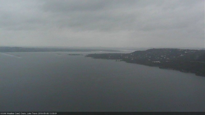 Lake Travis webcam, May 8, 2016 12:40 PM CT