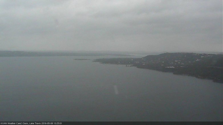 Lake Travis webcam, May 8, 2016 12:55 PM CT
