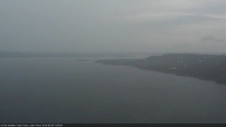 Lake Travis webcam, May 8, 2016 1:20 PM CT