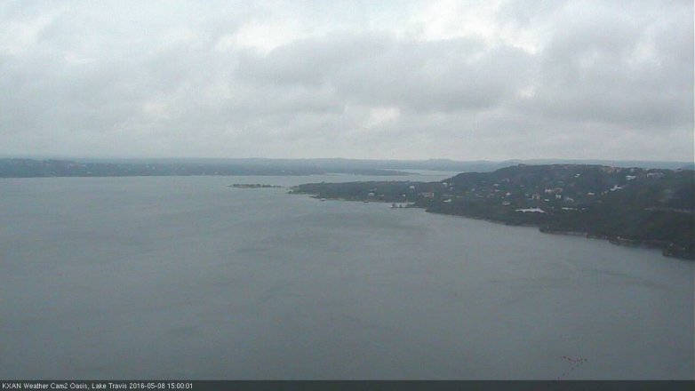 Lake Travis webcam, May 8, 2016 2:30 PM CT