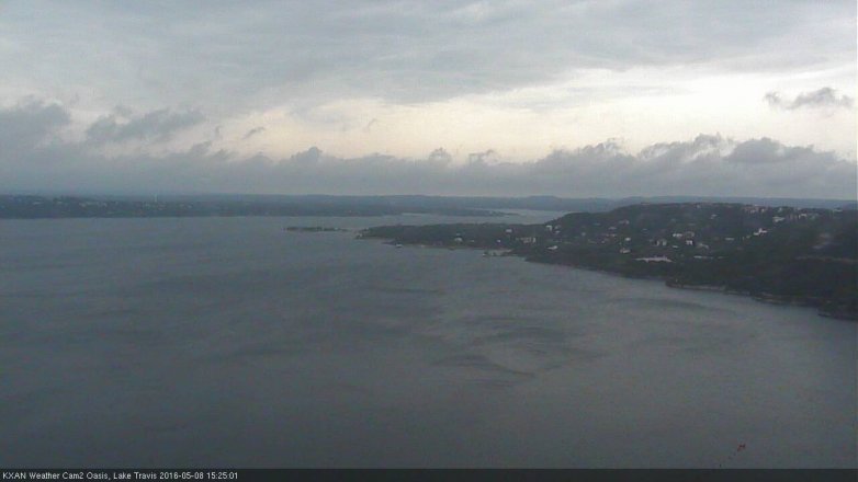 Lake Travis webcam, May 8, 2016 2:50 PM CT