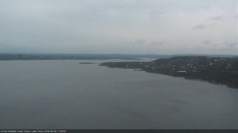 Lake Travis webcam, May 8, 2016 4:25 PM CT