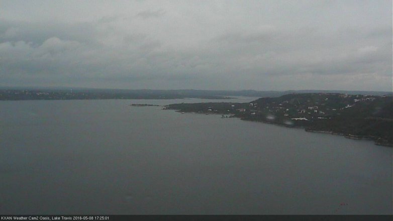 Lake Travis webcam, May 8, 2016 4:35 PM CT