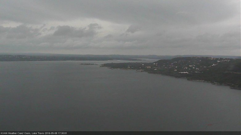 Lake Travis webcam, May 8, 2016 5:05 PM CT