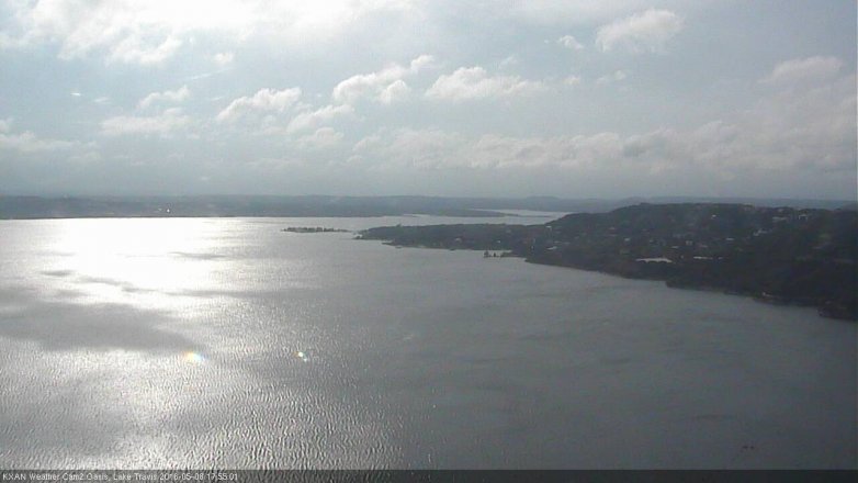 Lake Travis webcam, May 8, 2016 5:10 PM CT