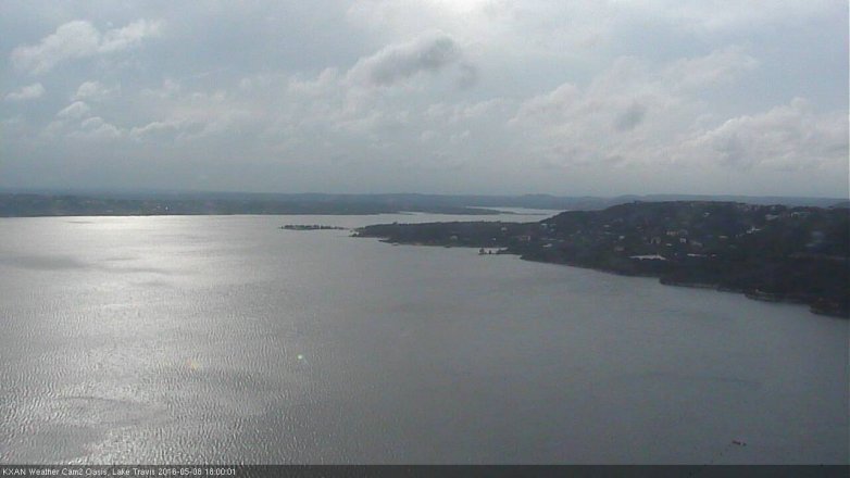 Lake Travis webcam, May 8, 2016 5:30 PM CT