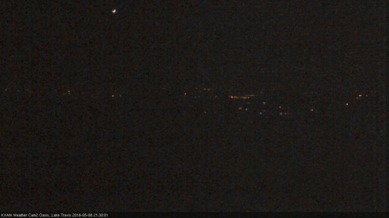 Lake Travis webcam, May 8, 2016 8:50 PM CT