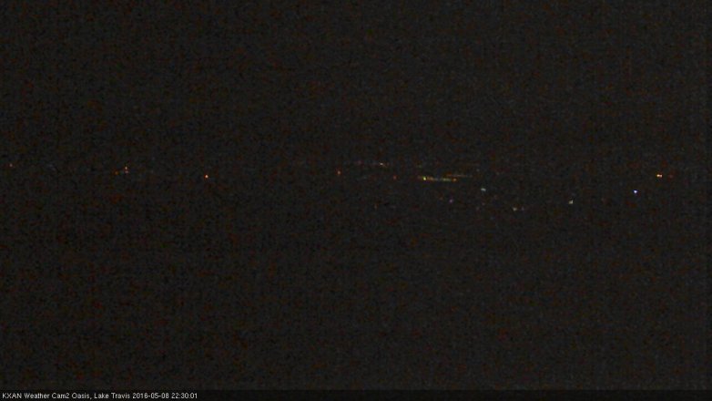 Lake Travis webcam, May 8, 2016 9:55 PM CT