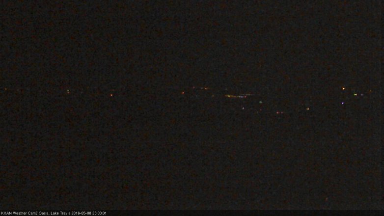 Lake Travis webcam, May 8, 2016 10:10 PM CT