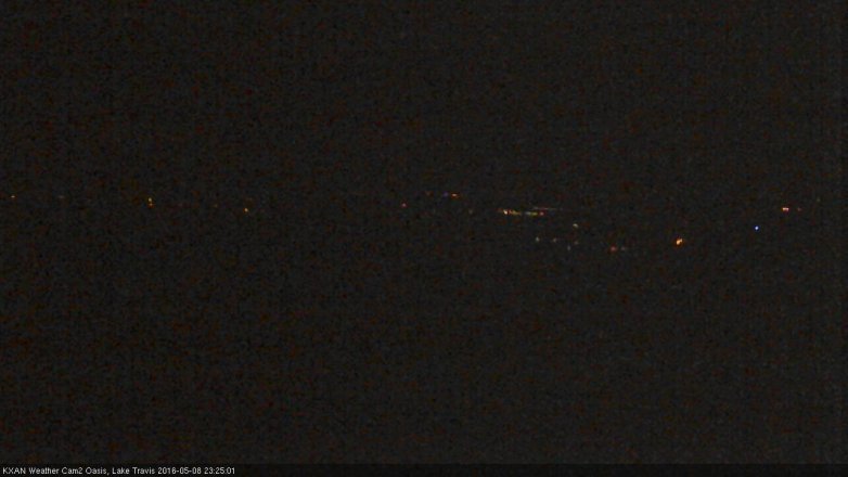 Lake Travis webcam, May 8, 2016 10:45 PM CT