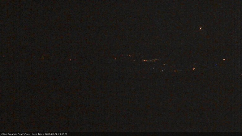 Lake Travis webcam, May 8, 2016 10:50 PM CT
