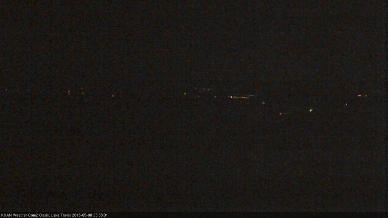 Lake Travis webcam, May 8, 2016 11:25 PM CT