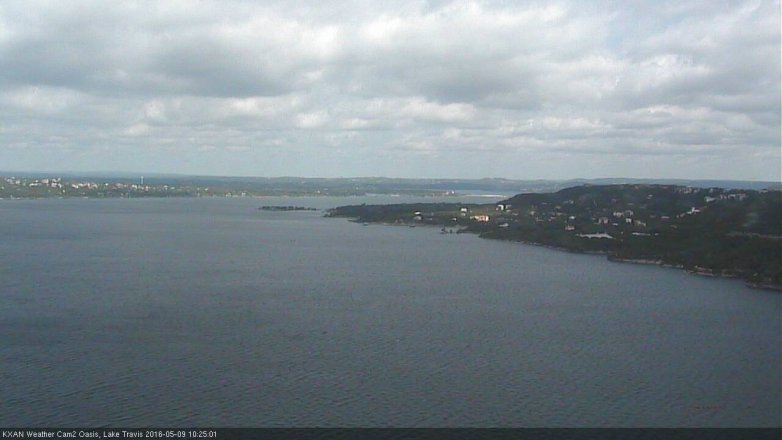 Lake Travis webcam, May 9, 2016 9:55 AM CT
