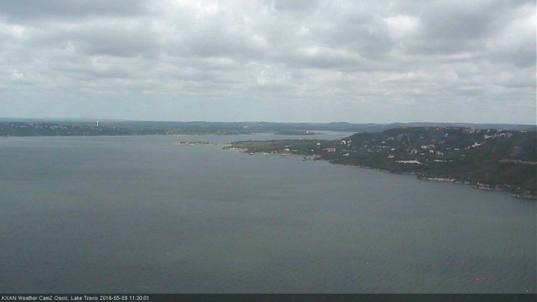 Lake Travis webcam, May 9, 2016 10:45 AM CT