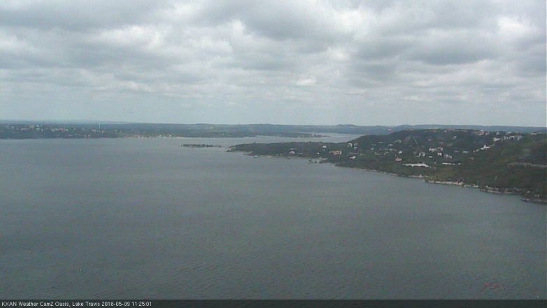 Lake Travis webcam, May 9, 2016 10:55 AM CT