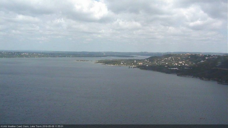 Lake Travis webcam, May 9, 2016 11:25 AM CT
