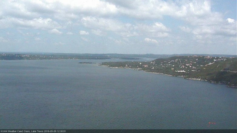 Lake Travis webcam, May 9, 2016 11:50 AM CT