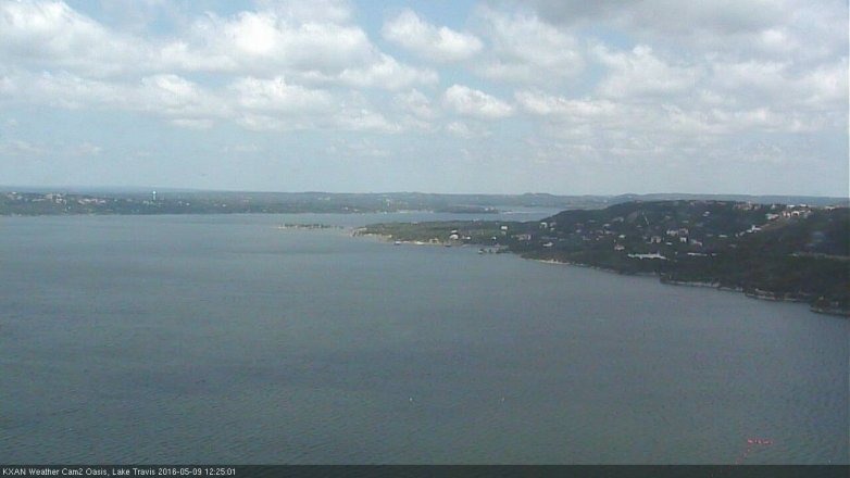 Lake Travis webcam, May 9, 2016 11:55 AM CT