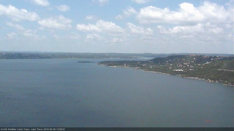 Lake Travis webcam, May 9, 2016 12:10 PM CT