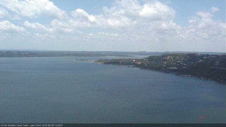 Lake Travis webcam, May 9, 2016 12:40 PM CT