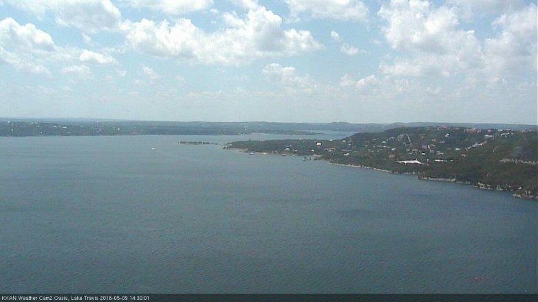 Lake Travis webcam, May 9, 2016 2:00 PM CT