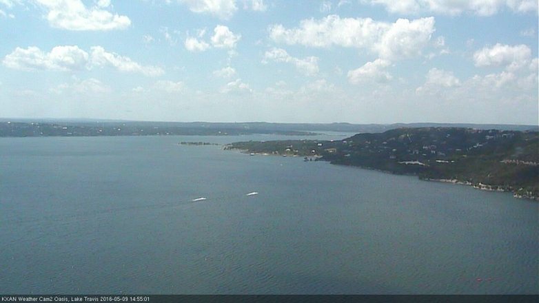 Lake Travis webcam, May 9, 2016 2:30 PM CT