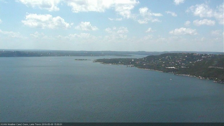 Lake Travis webcam, May 9, 2016 2:35 PM CT