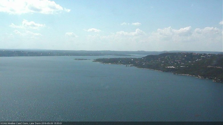 Lake Travis webcam, May 9, 2016 3:10 PM CT