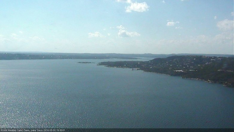 Lake Travis webcam, May 9, 2016 4:00 PM CT