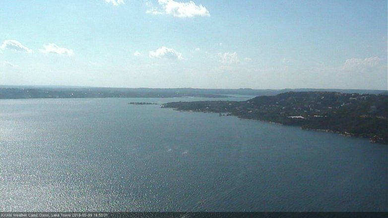 Lake Travis webcam, May 9, 2016 4:05 PM CT