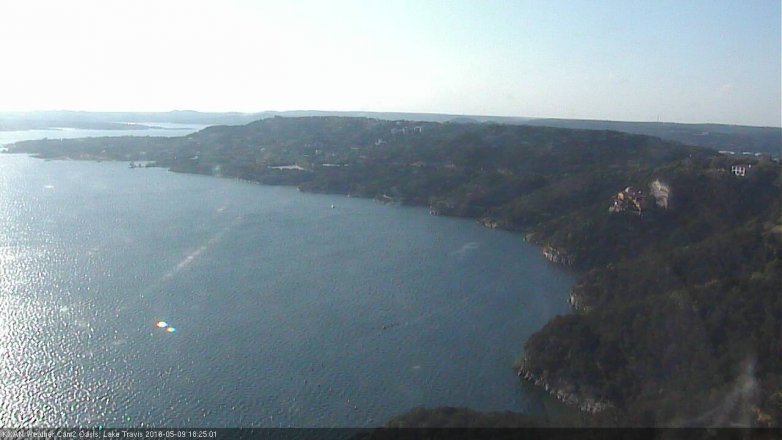 Lake Travis webcam, May 9, 2016 5:35 PM CT