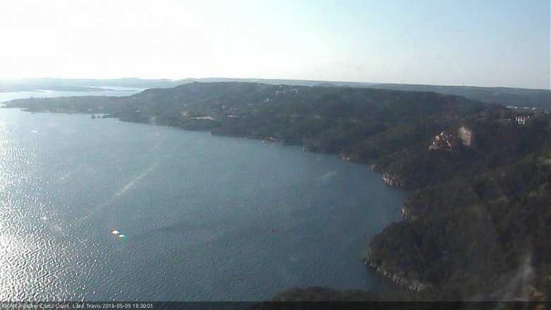 Lake Travis webcam, May 9, 2016 5:45 PM CT
