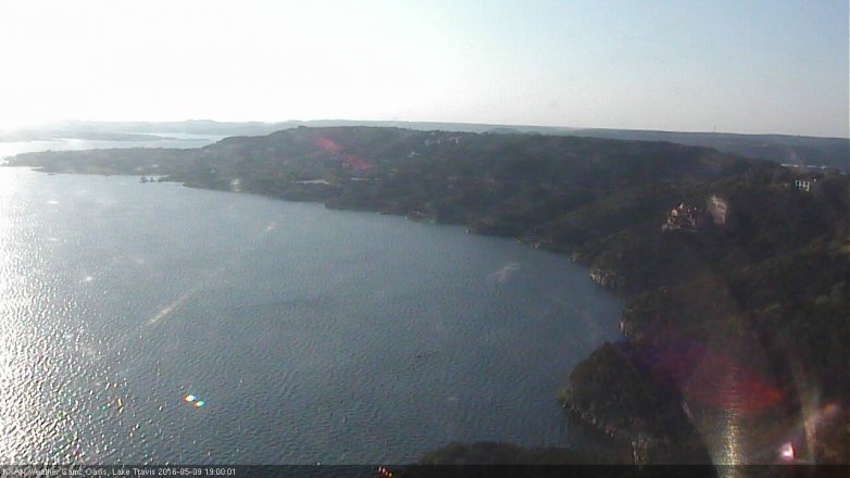 Lake Travis webcam, May 9, 2016 6:15 PM CT