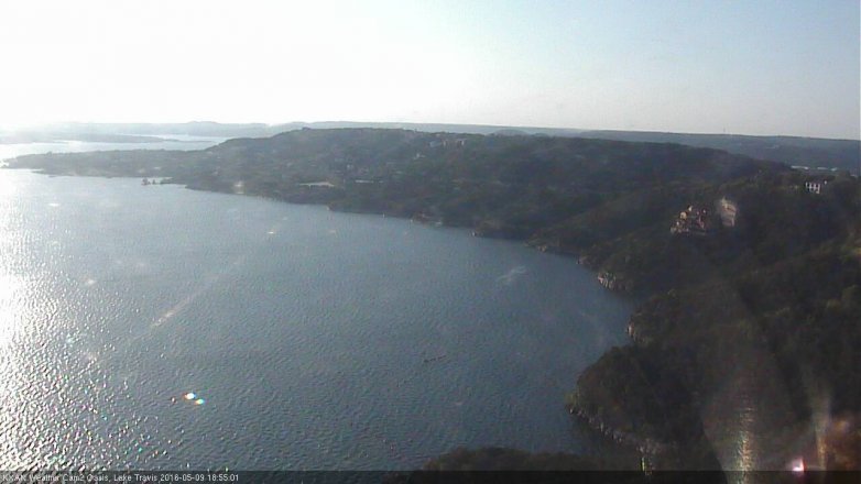 Lake Travis webcam, May 9, 2016 6:30 PM CT