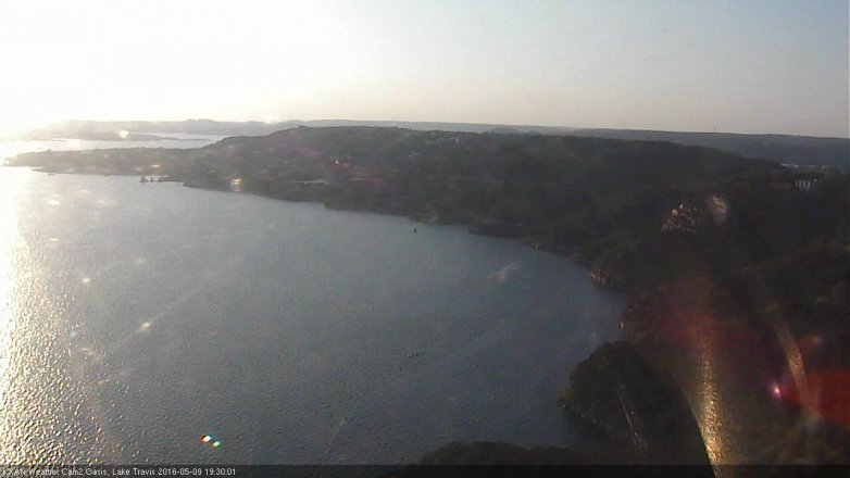 Lake Travis webcam, May 9, 2016 6:40 PM CT