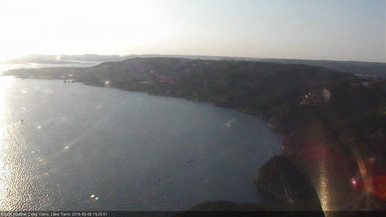 Lake Travis webcam, May 9, 2016 7:00 PM CT