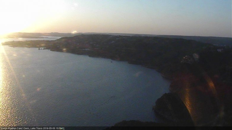 Lake Travis webcam, May 9, 2016 7:10 PM CT
