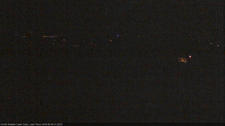 Lake Travis webcam, May 9, 2016 8:35 PM CT