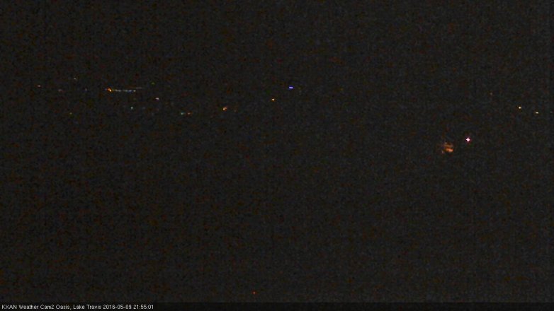 Lake Travis webcam, May 9, 2016 9:15 PM CT