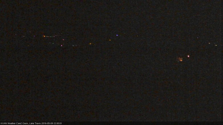 Lake Travis webcam, May 9, 2016 9:25 PM CT