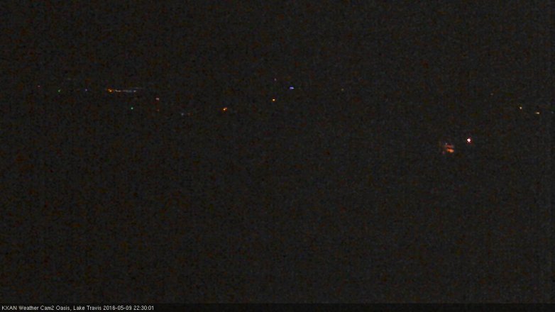 Lake Travis webcam, May 9, 2016 9:50 PM CT