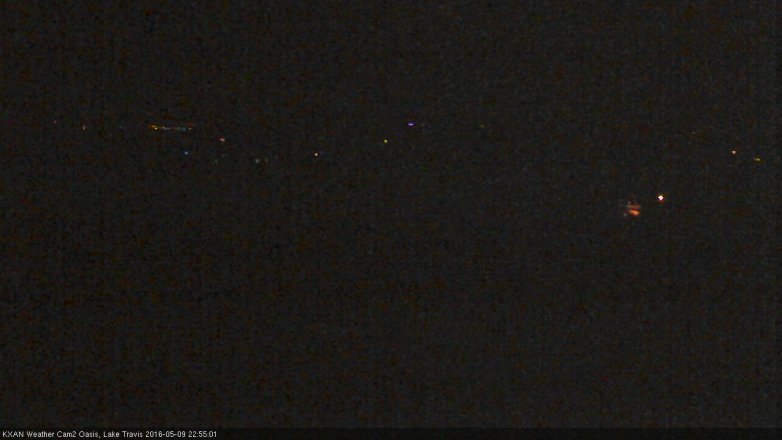 Lake Travis webcam, May 9, 2016 10:15 PM CT
