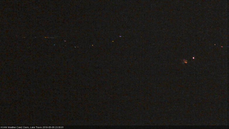 Lake Travis webcam, May 9, 2016 10:55 PM CT