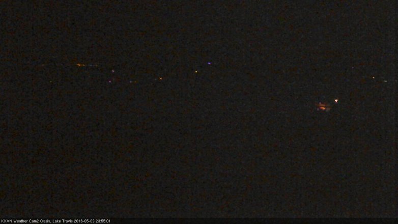 Lake Travis webcam, May 9, 2016 11:20 PM CT