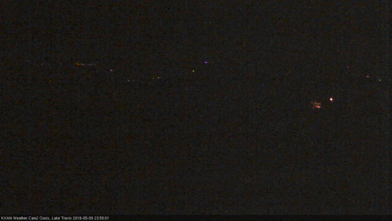 Lake Travis webcam, May 9, 2016 11:55 PM CT